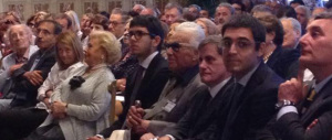 Da Albertazzi a Benvenuti, l’omaggio al padre nobile della destra. Ma pesa l’assenza della Boldrini