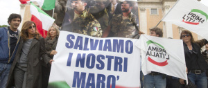 Il centrodestra: «Pronti a scendere in piazza per Latorre e Girone»