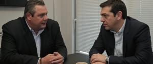 Tsipras parte col piede destro: patto col nazionalista Kammenos