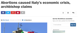 Aborto, la lite tra il Pd e il vescovo di Ferrara finisce sul “Washington Post”