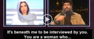 “Zitta, sei una donna!”. Ma la giornalista libanese reagisce all’islamista. Ecco come (Video)