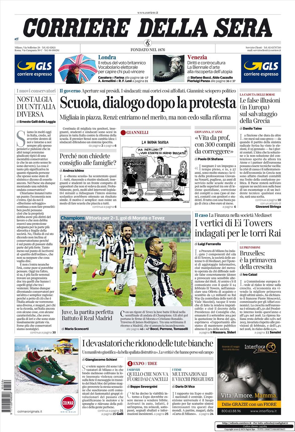 il corriere della sera news