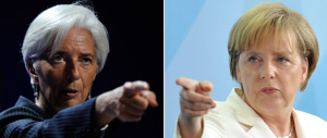 Merkel e Lagarde, sfida tra le “lady di ferro” sul debito greco