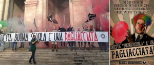CasaPound batte tutti: sono i primi in piazza contro la “buona scuola”