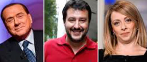 Salvini a Meloni e a Berlusconi: “Riconquistiamo gli italiani schifati”