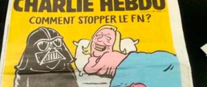 Le Pen nuda a letto con un terrorista: “Charlie Hebdo” dà il peggio di sé