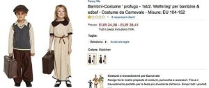 “Ecco i costumi da piccolo profugo”: Carnevale choc su Amazon