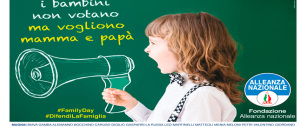 Family Day, aderisce anche la Fondazione Alleanza Nazionale