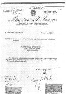 LA RELAZIONE DELLA DIREZIONE CENTRALE DELLA POLIZIA DI PREVENZIONE DEL VIMINALE A FAVORE DI CASAPOUND