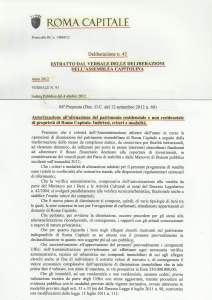 delibera dismissioni 