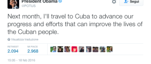 Obama: «Andrò a Cuba a marzo». Ira dei repubblicani: «Una visita assurda»