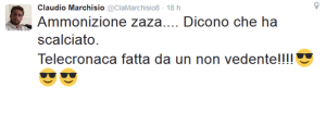 Inter-Juve: Marchisio accusa di cecità il telecronista Rai e scoppia il finimondo