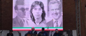A Milano mille fiaccole e braccia tese per Borsani, Ramelli e Pedenovi