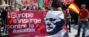 Casapound sfila in corteo a Roma. E l’antifascismo militante riappare