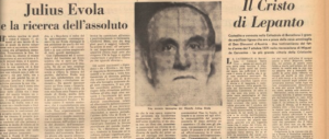 Un tè alla menta a casa di Evola. Così Ugo Franzolin ricordava il filosofo