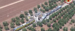 Puglia, scontro tra due treni: vagoni sbriciolati, almeno 27 morti e 50 feriti