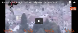 Amatrice, le immagini dall’alto del paese che non esiste più. Ecco il video