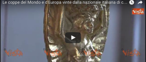 I trofei vinti dalla Nazionale italiana di calcio in mostra a Bari (video)