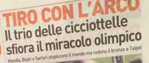 Arciere “cicciottelle” a Rio: per questo titolo sospeso il direttore di Qs
