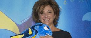 Carla Signoris, in posa durante il photocall del film di animazione della Walt Disney ''Alla Ricerca di Dory''