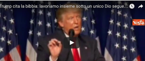 Ecco il Trump che i media di sinistra nascondono: tra Bibbia e Bandiera (video)