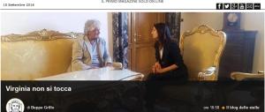 Grillo blinda Virginia con un post: «ha la mia fiducia, lasciatela governare»
