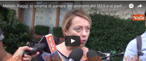 Giorgia Meloni: «La Raggi dice di voler governare Roma, ma quando?» (video)