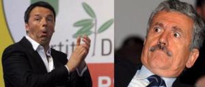 Sale la febbre nel Pd. Renzi al veleno: «D’Alema? Esperto di lotta fratricida»