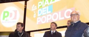 La manifestazione Pd parte con un dispetto all’Anpi: la piazza canta “Bella Ciao”