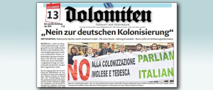 Alemanno difende l’italiano, il Dolomiten lo attacca: “Sei nazionalista”