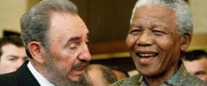 Il presidente Fidel Castro incontra Nelson Mandela
