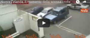 Nuova Zelanda, ecco il momento della scossa e il crollo dei palazzi (video)