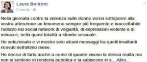Giornata della violenza sulle donne. E la Boldrini pensa ai suoi stalker virtuali