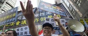 Protesta di piazza a Hong Kong