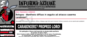 Attentato ai carabinieri a Bologna: nuova rivendicazione su sito anarchico