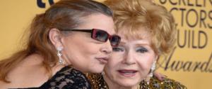 Debby Reynolds non regge alla morte della figlia Carrie e scompare 24 ore dopo
