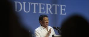 Duterte: «Voglio la pena di morte per i narcos, hanno distrutto le FIlippine»