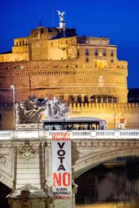 Il blitz di Azione Nazionale e de La Destra a Roma per il referendum