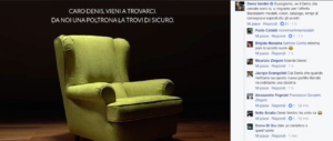 «Da noi una poltrona la trovi»: azienda prende in giro Verdini e lui sta al gioco