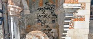 Scritte sulla Basilica di Vicenza: presi 5 italiani e 3 giovani dell’Est Europa