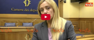 Verso il 28 gennaio. Meloni in piazza per restituire dignità agli italiani (video)