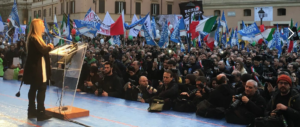 Giorgia Meloni: «Il popolo si deve riprendere la sua sovranità»