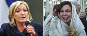 Marine Le Pen rifiuta il velo. Boldrini, Serracchiani e Bonino lo esibirono