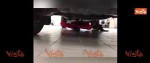 Impresa impossibile di un’amante del limbo: riesce a passare sotto un’auto (video)