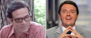 Renzi e Pasolini, un abbraccio soffocante e imbarazzante