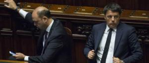Rissa Pd-Ap. Alfano: «Renzi fa cadere i governi». Matteo: «Angelino teme il 5%»