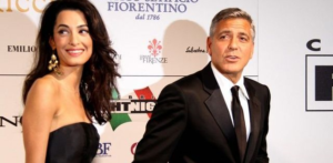 Clooney e Amal in Italia