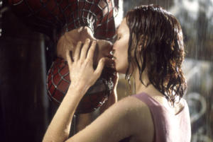 Il bacio di Spiderman e Mary Jane