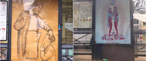 Roma, manifesti blasfemi alle fermate del bus. L’Atac: “Non siamo stati noi”