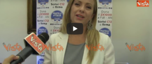 La Meloni avvisa Berlusconi e Salvini: «Per la leadership ci sono anche io» (video)